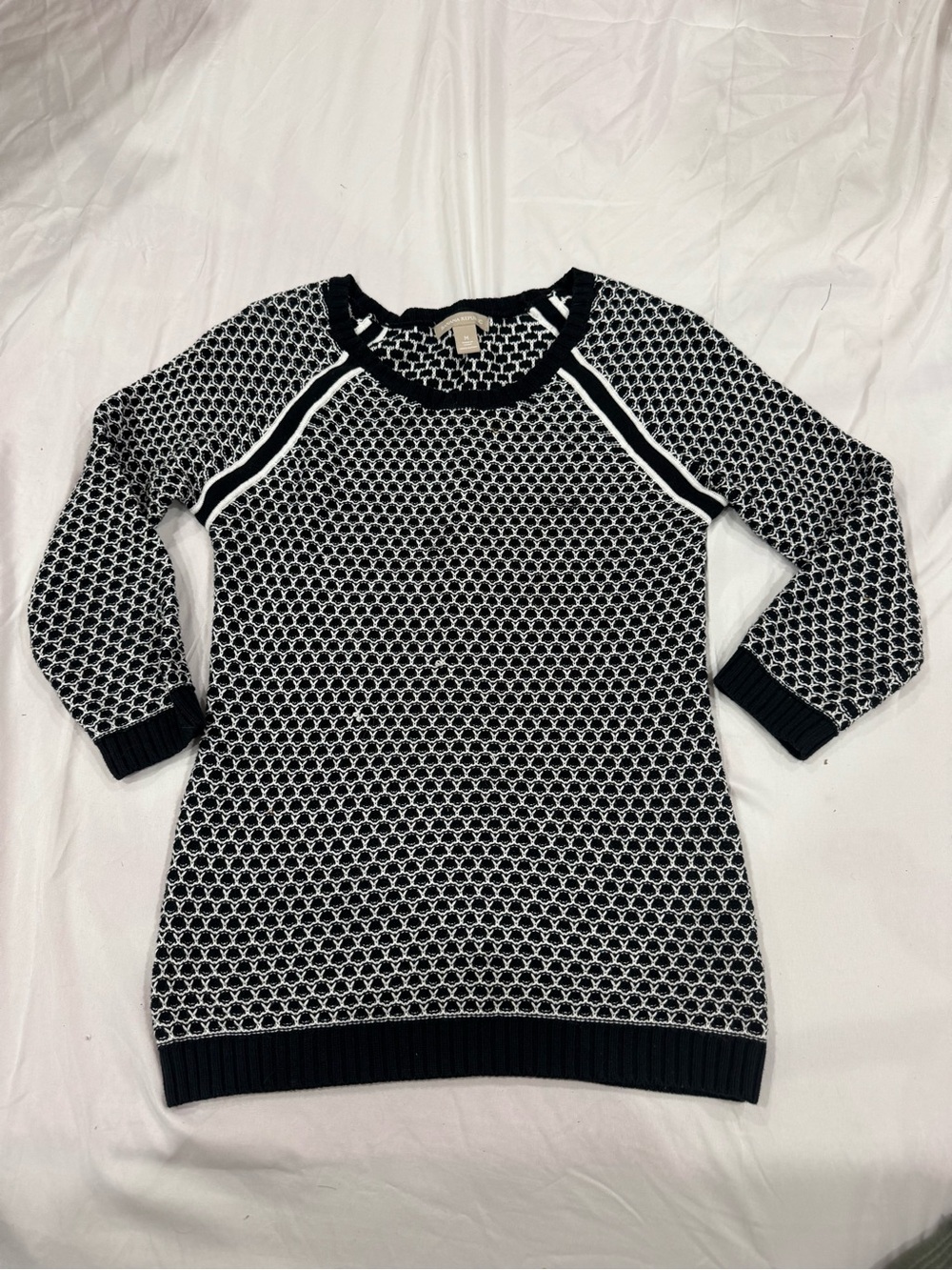 Banana Republic Black And White Sweater